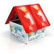 house made of credit cards