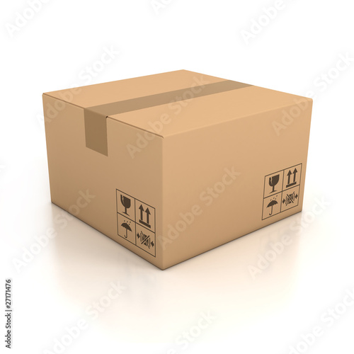 Illustration: cardboard box cardboard box