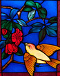 Colorful colorful glass in the church. Colorful colorful glass in the church.