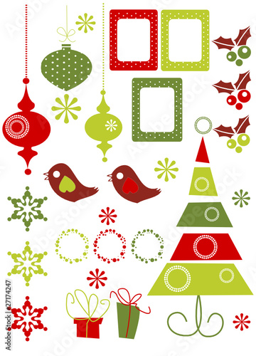 Vektor: Christmas Design Elements illustration Christmas Design Elements illustration