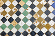 Traditional old moroccan tiled floor in Fes Traditional old moroccan tiled floor in Fes