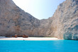 Shipwreck, Bay Navaggio on Zakynthos Island