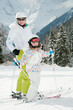 Skiing with mother Skiing with mother