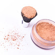 makeup brush and powder
