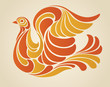Hippy Dove Vector Illustration