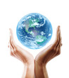 multiracial hand holding earth multiracial hand holding earth