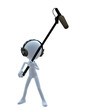 3D Guy Wtih A Microphone