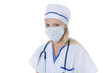 Photo: doctor in a robe. doctor in a robe.