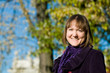 Portrait of cheerful student outdoors Portrait of cheerful student outdoors