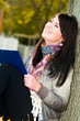 Portrait of cheerful student outdoors Portrait of cheerful student outdoors