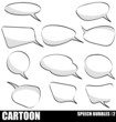 speech bubbles set