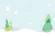 vector snow scene