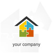 logo maison puzzle logo maison puzzle