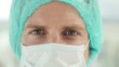 Closeup of a Male Surgeon in Scrubs