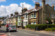 A row of characteristic English cottages in Cambridge, UK