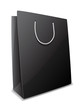 Vector: Vector illustration of black paper bag Vector illustration of black paper bag