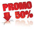 affiche promo 50%