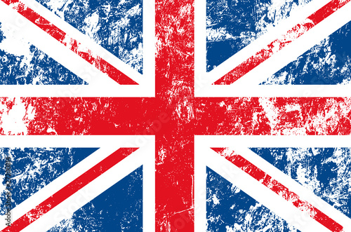 Vector: drapeau anglais usé drapeau anglais usé