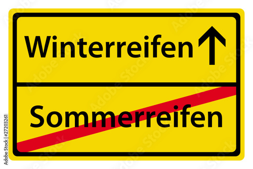 Vektor: Winterreifen anstatt Sommerreifen Winterreifen anstatt Sommerreifen