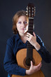 Girl with a guitar