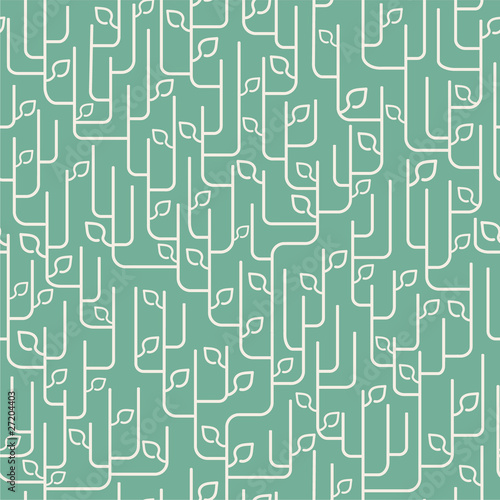 Vector: seamless pattern with leaves ornament seamless pattern with leaves ornament