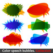 Color speech bubbles collection eps10