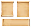 Set of old paper sheets. Vector. Set of old paper sheets. Vector.