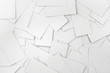 Blank business cards, background closeup