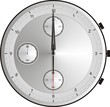 12 Uhr exakt Nachmittag Silberuhr geisterstunde