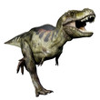 Image : tyrannosaurus green running