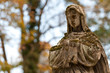 Monument Lady of Guadalupe on a cemetery Monument Lady of Guadalupe on a cemetery