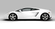 White fast car