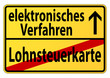 Vektor: Abschaffung der Lohnsteuerkarte Abschaffung der Lohnsteuerkarte