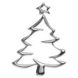 Sapin de Noël en chrome