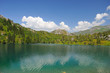 Colorful lake, mountains, sky and clouds Colorful lake, mountains, sky and clouds