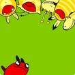 Vektor: Yellow and red monsters Yellow and red monsters