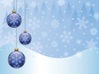 Christmas background with a holiday baubles