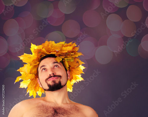 Photo: Autumn man. Autumn man.