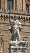 Statur Brunnen Göttin Kreuz Spanien Glaube Wasser