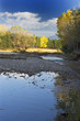 paradise view on the beauty autumn day with clouds