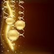 Christmas background with golden balls Christmas background with golden balls