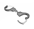 Handcuffs on white background