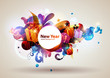 Vector Happy New Year 2011
