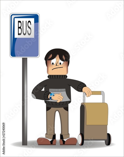 Vector: Hombre_bus Hombre_bus