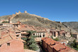 Panoramic view of the village of Albarrcin in Teruel, Spain.