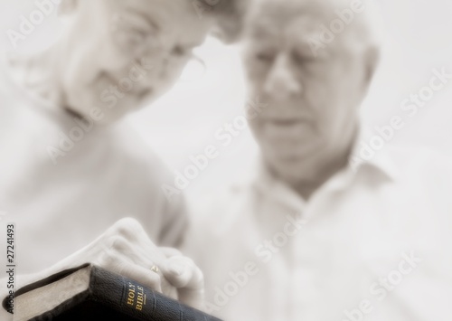 Photo: Senior Couple Praying Senior Couple Praying