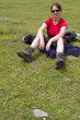 Woman rests