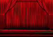 Large Red Curtain Large Red Curtain