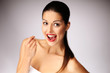 Photo: Beautiful young woman posing. Beautiful young woman posing.