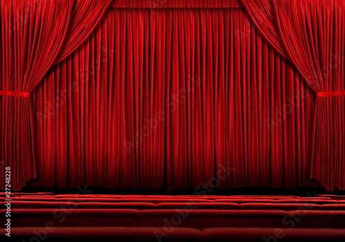 Photo: Large Red Curtain Large Red Curtain